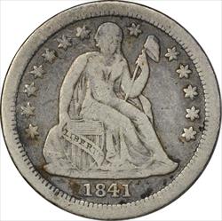 1841-O Liberty Seated Silver Dime VF Uncertified