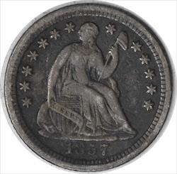 1857-O Liberty Seated Silver Half Dime VF Uncertified