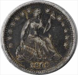 1858-O Liberty Seated Silver Half Dime VF Uncertified