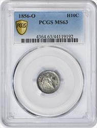 1856-O Liberty Seated Silver Half Dime MS63 PCGS