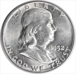 1952 Franklin Silver Half Dollar AU Uncertified #936