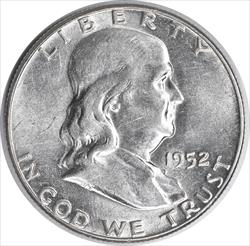 1952 Franklin Silver Half Dollar AU Uncertified #937