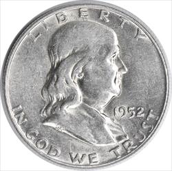 1952-D Franklin Silver Half Dollar AU Uncertified #941