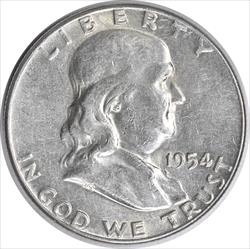 1954 Franklin Silver Half Dollar AU Uncertified #715
