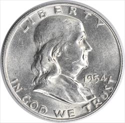 1954-D Franklin Silver Half Dollar AU Uncertified #716