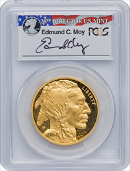 2014-W $50 One-Ounce Gold Buffalo MOY First Strike PR DC Modern Bullion Coins PCGS MS70