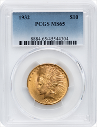 1932 $10 Indian Eagles PCGS MS65