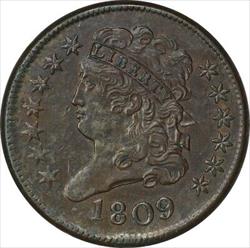 1809 Half Cent MS60 Uncertified #1032