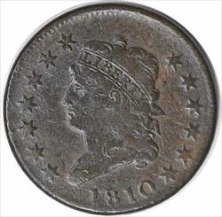 1810 Large Cent VF (Little Rough) Uncertified #216
