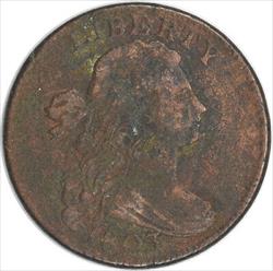 1803 Large Cent F (Corrosion) Uncertified #1009