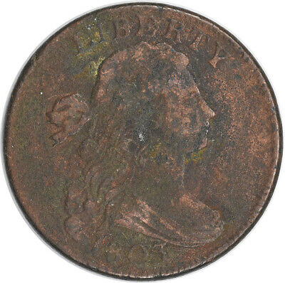 1803 Large Cent F (Corrosion) Uncertified #1009