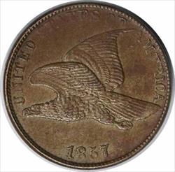 1857 Flying Eagle Cent AU58 Uncertified #1113