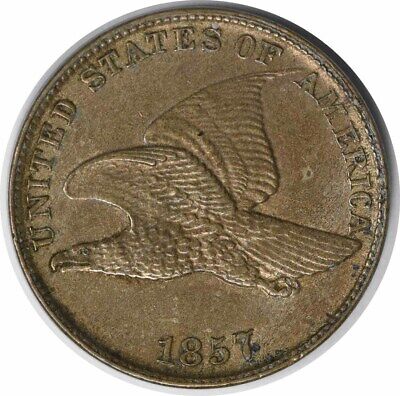 1857 Flying Eagle Cent AU58 Uncertified #344