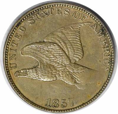 1857 Flying Eagle Cent Choice AU Uncertified #1257
