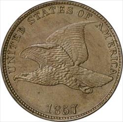 1857 Flying Eagle Cent MS63 Uncertified #1119