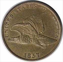 1857 Flying Eagle Cent MS63 Uncertified #1120