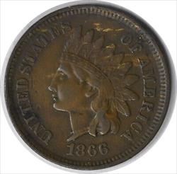 1866 Indian Cent MPD S-13 Choice VF Uncertified #1041