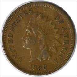 1866/1866 Indian Cent S-6 EF Uncertified #1056