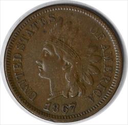 1867 Indian Cent S-5B EF Uncertified #1137