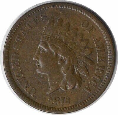 1872 Indian Cent Shallow in Rev FS-901 VF Uncertified #230