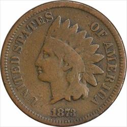 1873 Indian Cent Closed 3 DDO FS-101 VG Uncertified #242