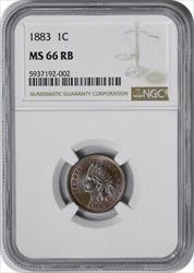 1883 Indian Cent MS66RB NGC