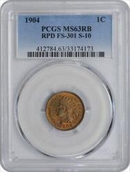 1904 Indian Cent RPD FS-301 MS63RB PCGS