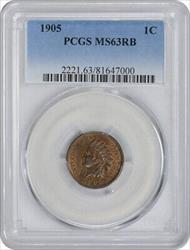 1905 Indian Cent MS63RB PCGS