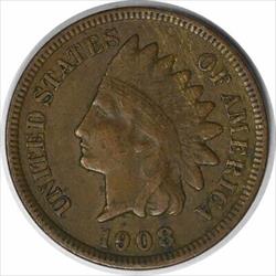 1908-S Indian Cent VF Uncertified #104