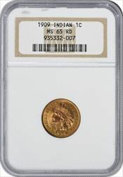 1909 Indian Cent MS65RD NGC