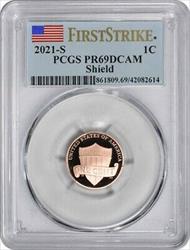2021-S Lincoln Cent PR69RD DCAM First Strike PCGS