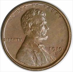 1919-S Lincoln Cent MS63 Uncertified #1057