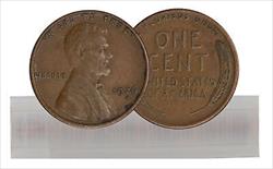 1926-S Circulated Lincoln Cent 50-Coin Roll EF/AU