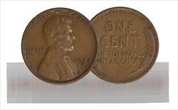 1928-D Circulated Lincoln Cent 50-Coin Roll VF/EF
