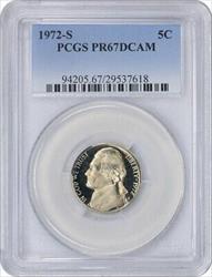 1972-S Jefferson Nickel PR67DCAM PCGS