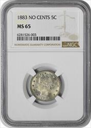1883 Liberty Nickel No Cents MS65 NGC