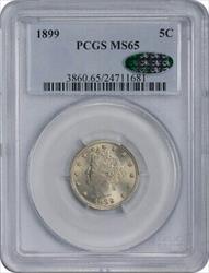 1899 Liberty Nickel MS65 PCGS (CAC)