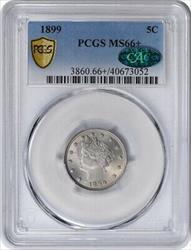 1899 Liberty Nickel MS66+ PCGS (CAC)