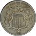 1872 Shield Nickel VF Uncertified #1024