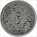 1872 Shield Nickel VF Uncertified #224