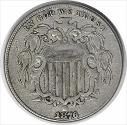 1876 Shield Nickel VF Uncertified #342