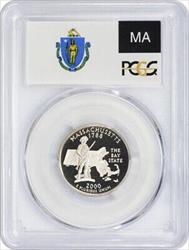 2000-S Massachusetts State Quarter PR70DCAM Clad PCGS