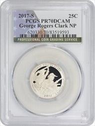 2017-S George Rogers Clark Quarter PR70DCAM Clad PCGS (Flag Label)