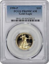 1990-P $10 American Gold Eagle PR69DCAM PCGS