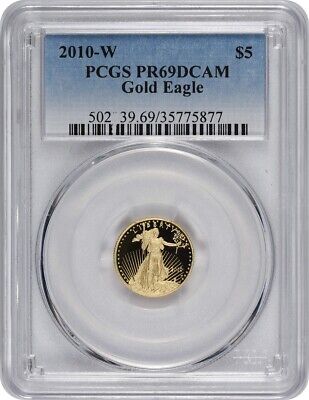 2010-W $5 American Gold Eagle PR69DCAM PCGS
