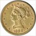 1898 $10 Gold Liberty Head AU58 Uncertified #339