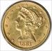 1881 $5 Gold Liberty Head AU58 Uncertified #146