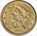1881 $5 Gold Liberty Head AU58 Uncertified #148