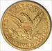 1882 $5 Gold Liberty Head AU Uncertified #1151