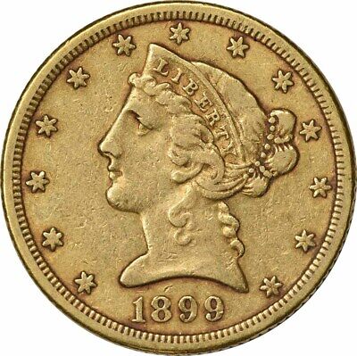 1899-S $5 Gold Liberty Head EF Uncertified #332